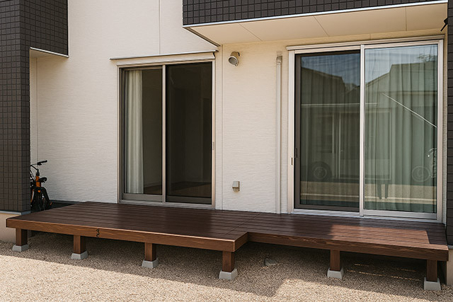 三次トーヨー住器の三次市 | K様邸 | スタイルシェード設置工事の施工前の写真1