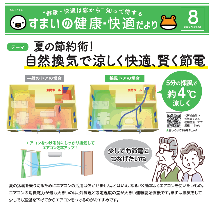 採風玄関ドアでできる、自然換気で涼しく快適、賢く節電 窓お助け隊ホリカワのブログ 写真1