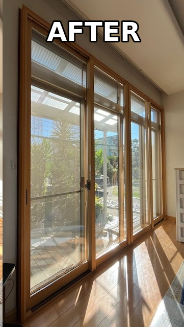 窓お助け隊ホリカワの【名古屋市守山区】内窓で大きな窓の寒さ、結露対策の施工後の写真1