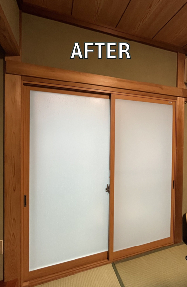 窓お助け隊ホリカワの【名古屋市守山区】音漏れとプライバシーが気になる部屋に内窓インプラスの施工後の写真2