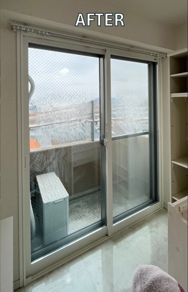窓お助け隊ホリカワの【千種区】マンション高層階の寒さ・結露対策にインプラス設置｜築25年以上でも快適空間への施工後の写真1