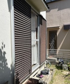 京都サッシセンターの雨戸パネル交換の施工前の写真3