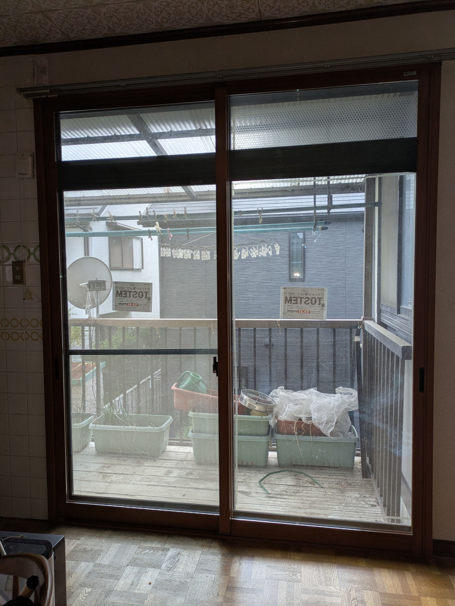 京都サッシセンターの住居へのリフォームを機に内窓「インプラス」を全窓設置！断熱・防音対策で一年中快適な住まいへの施工後の写真2