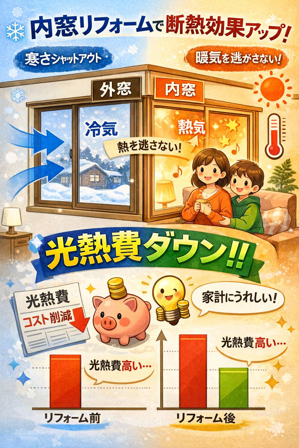 ユーライフの断熱効果で快適・省エネの施工事例詳細写真1