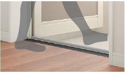 ユーライフの浴室の中折ドアをに取替えました。の施工事例詳細写真4