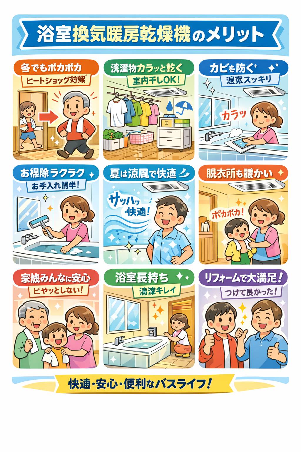 ユーライフの浴室の換気扇を換気暖房乾燥機に取り替えました!の施工事例詳細写真1