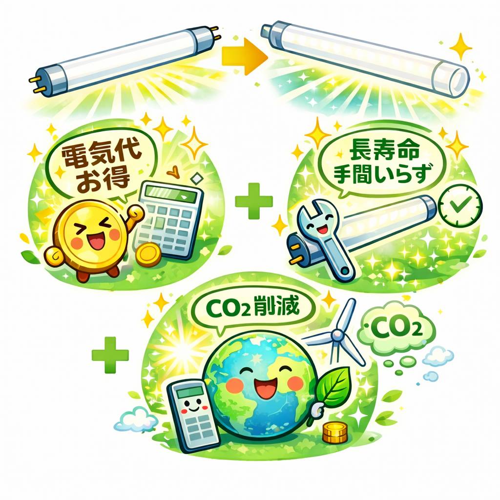 ユーライフの照明器具を蛍光灯からLEDへ取替えました✨の施工事例詳細写真2