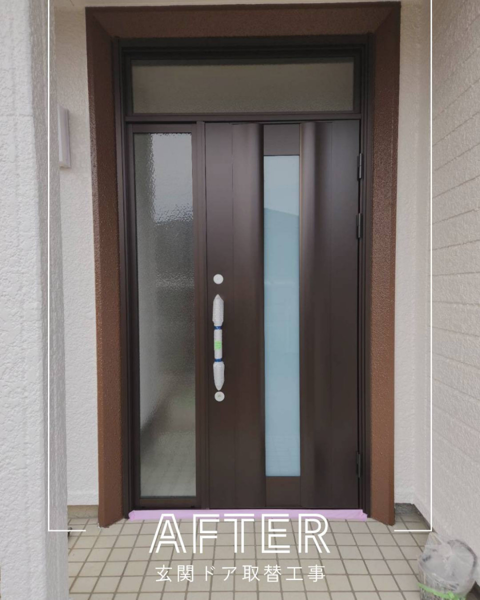 ユーライフのたった1日で新しい玄関に😊玄関をもっと快適な空間へ。の施工後の写真1