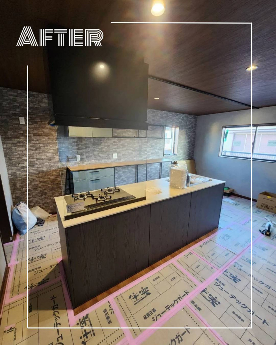 ユーライフのキッチンにLIXIL【ノクト】を取付けました✨の施工後の写真1