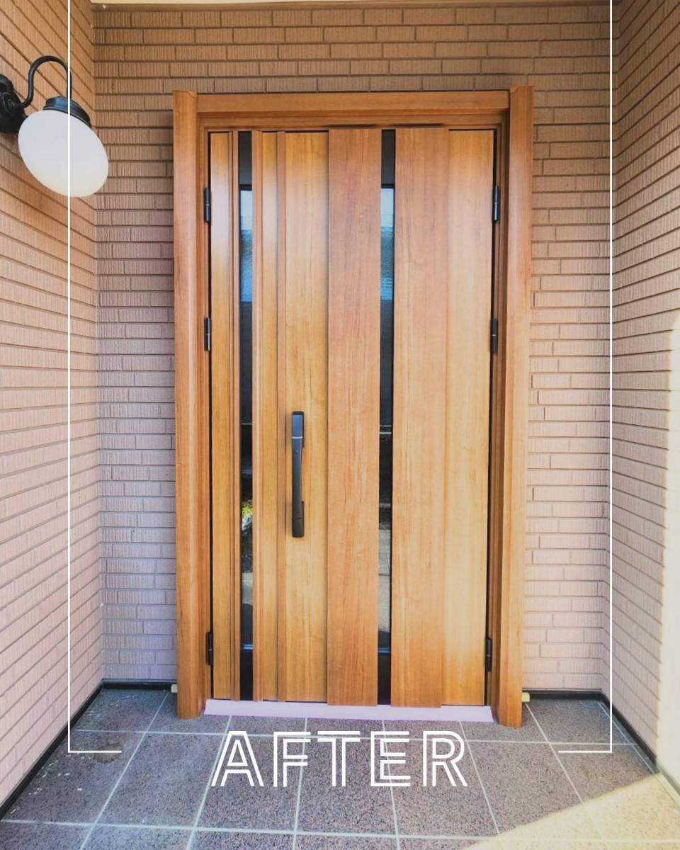 ユーライフの玄関ドアを取替えました✨毎日使う玄関ドアをより快適に‼の施工後の写真1