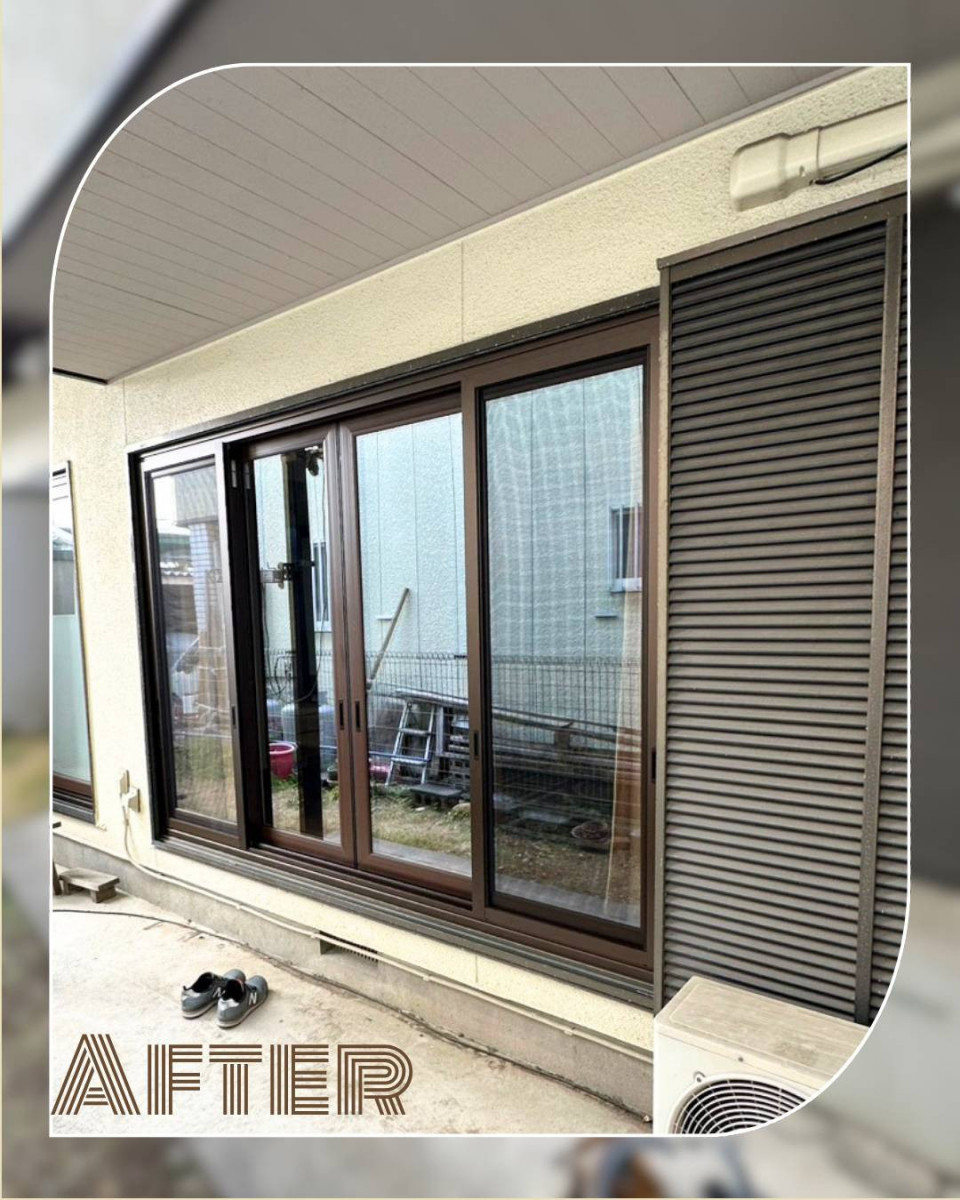 ユーライフの古い窓、今の暮らしにあってますか❓窓を取替えて快適なくらしを。の施工後の写真1