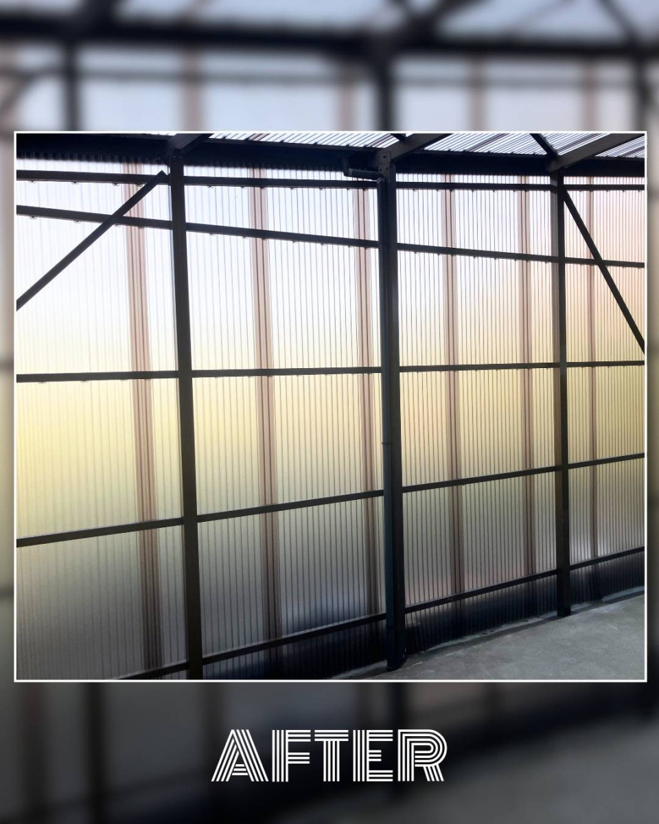 ユーライフのテラス囲い波板を張替えました✨の施工後の写真3