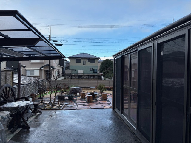 山本ガラスの雨が降ってきたら・・・の施工前の写真1