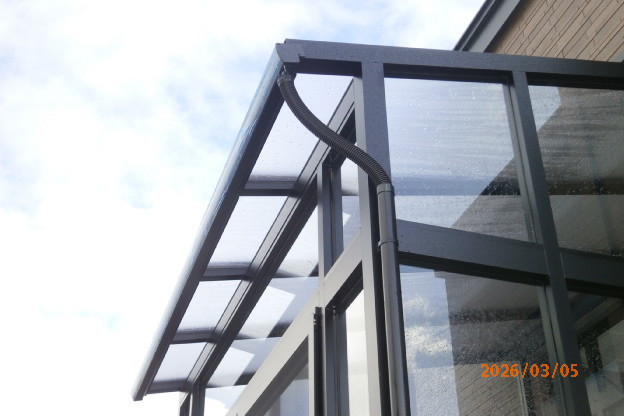 大竹商店の雨どいの施工後の写真1