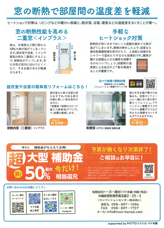 すまいの健康・快適だより 2025年11月号（その温度差が命とり！知って防ごうヒートショック） トーヨー建材のブログ 写真2
