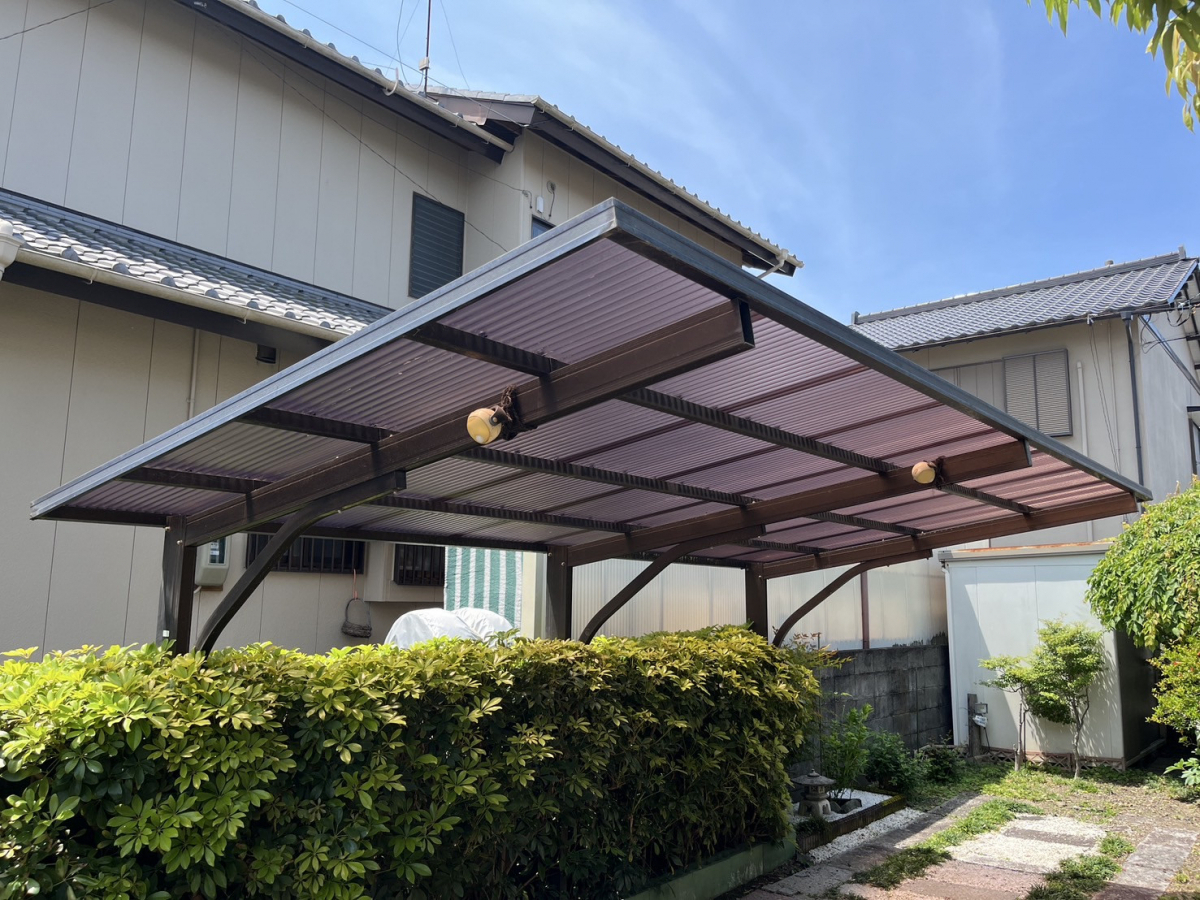 秀和のひょう被害!!!カーポート波板交換をしました。の施工後の写真1