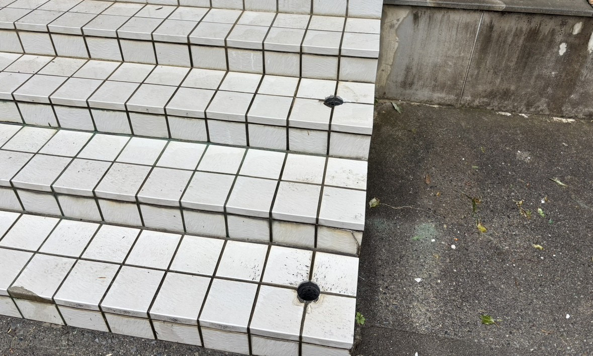 秀和の【玄関先の安心を再び】破損した手すりの交換・補強工事の施工前の写真1