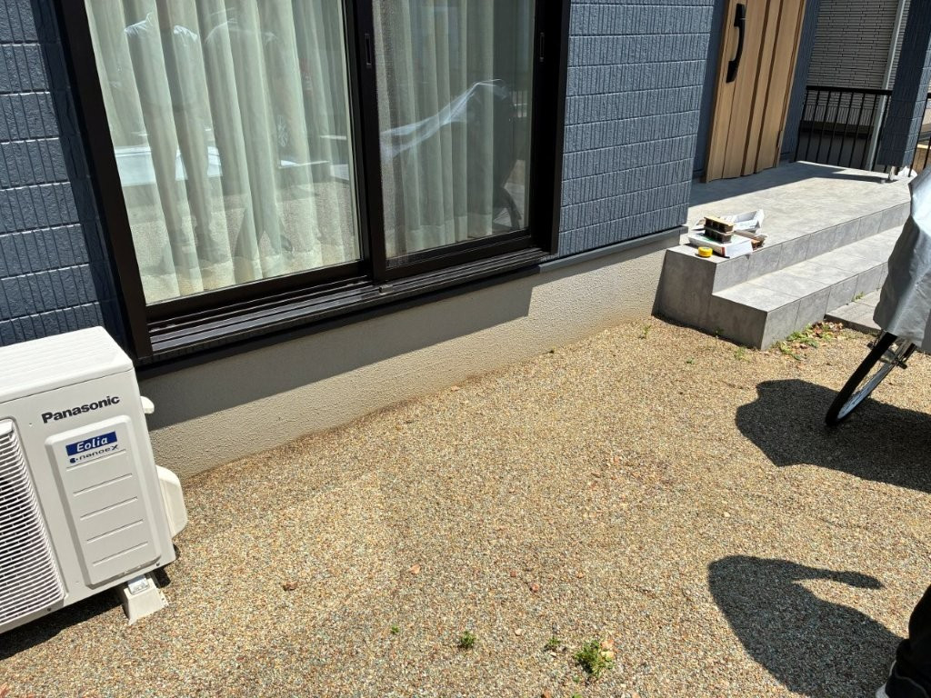 アイムホームの人工芝＆ウッドデッキ😊の施工前の写真2