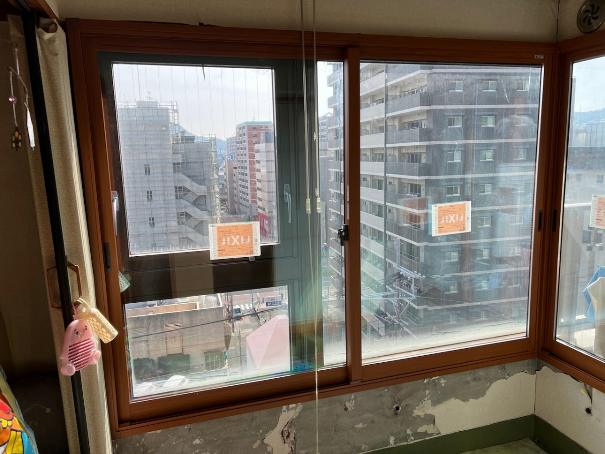 長崎サッシ工業の長崎県佐世保市　内窓　インプラス　マンションの施工後の写真1