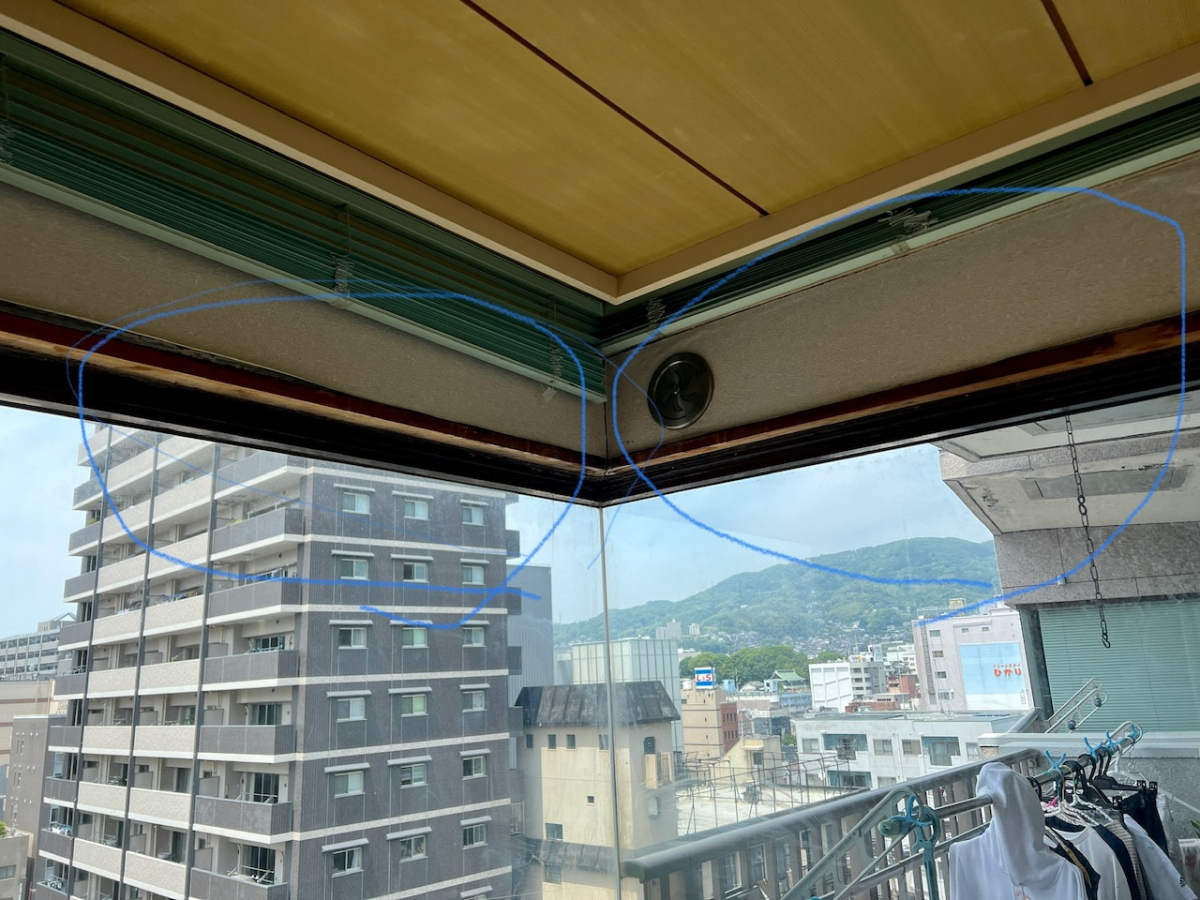 長崎サッシ工業の長崎県佐世保市　内窓　インプラス　マンションの施工前の写真3