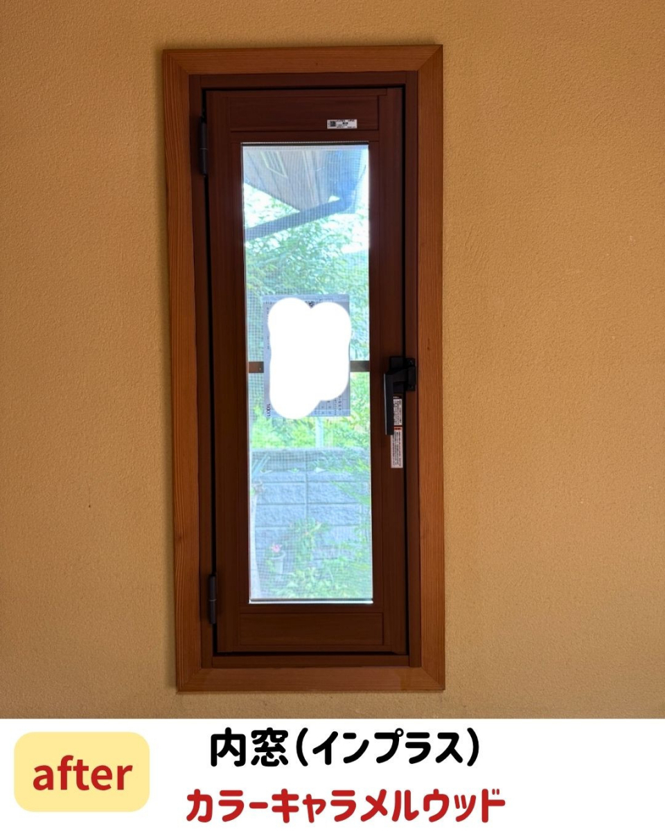 長崎サッシ工業の玄関の寒さを解消！内窓設置工事の施工後の写真1