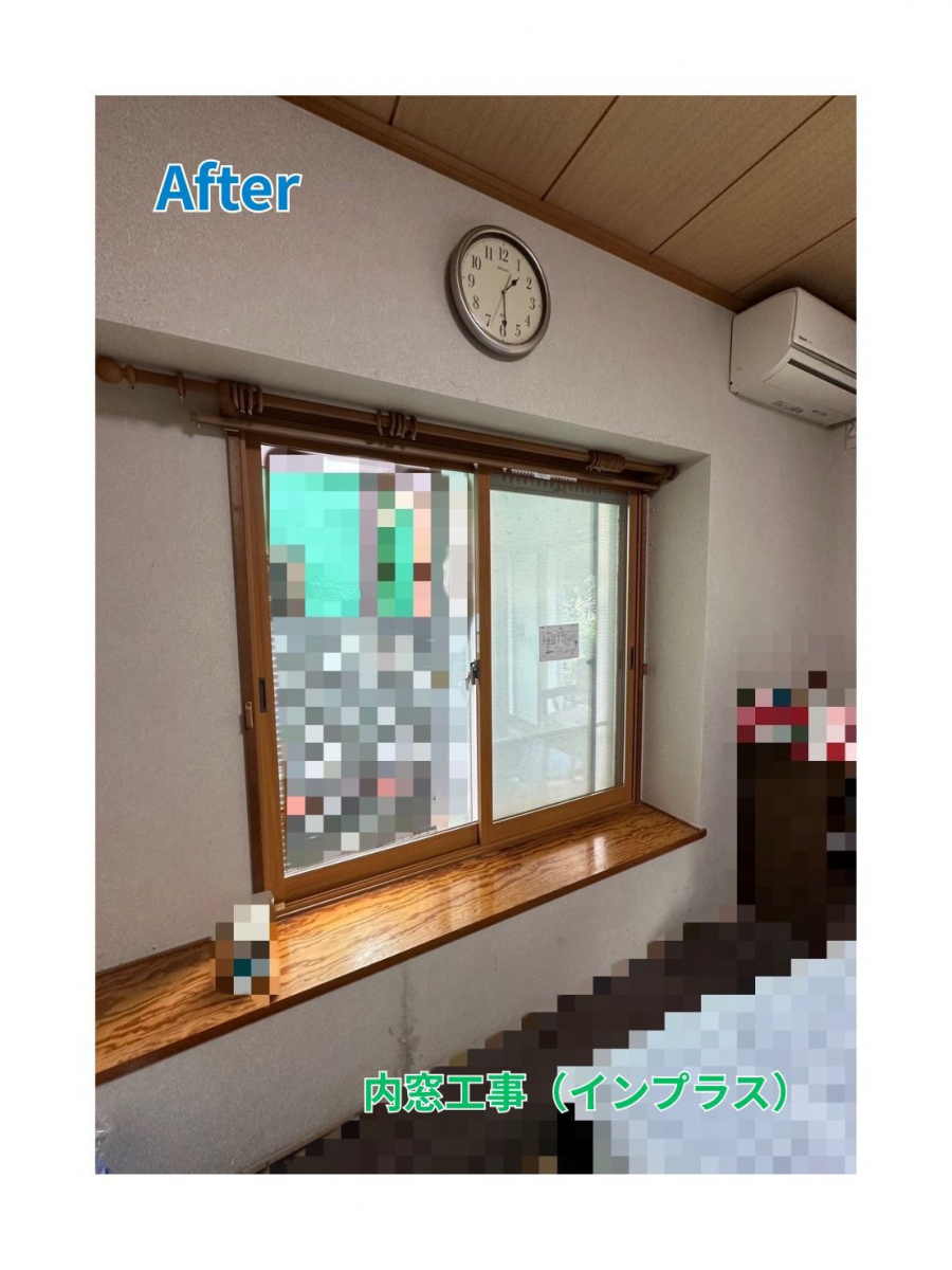 田中ガラスの【補助金対象商品】内窓取付工事（インプラス）リビング、和室の施工後の写真2