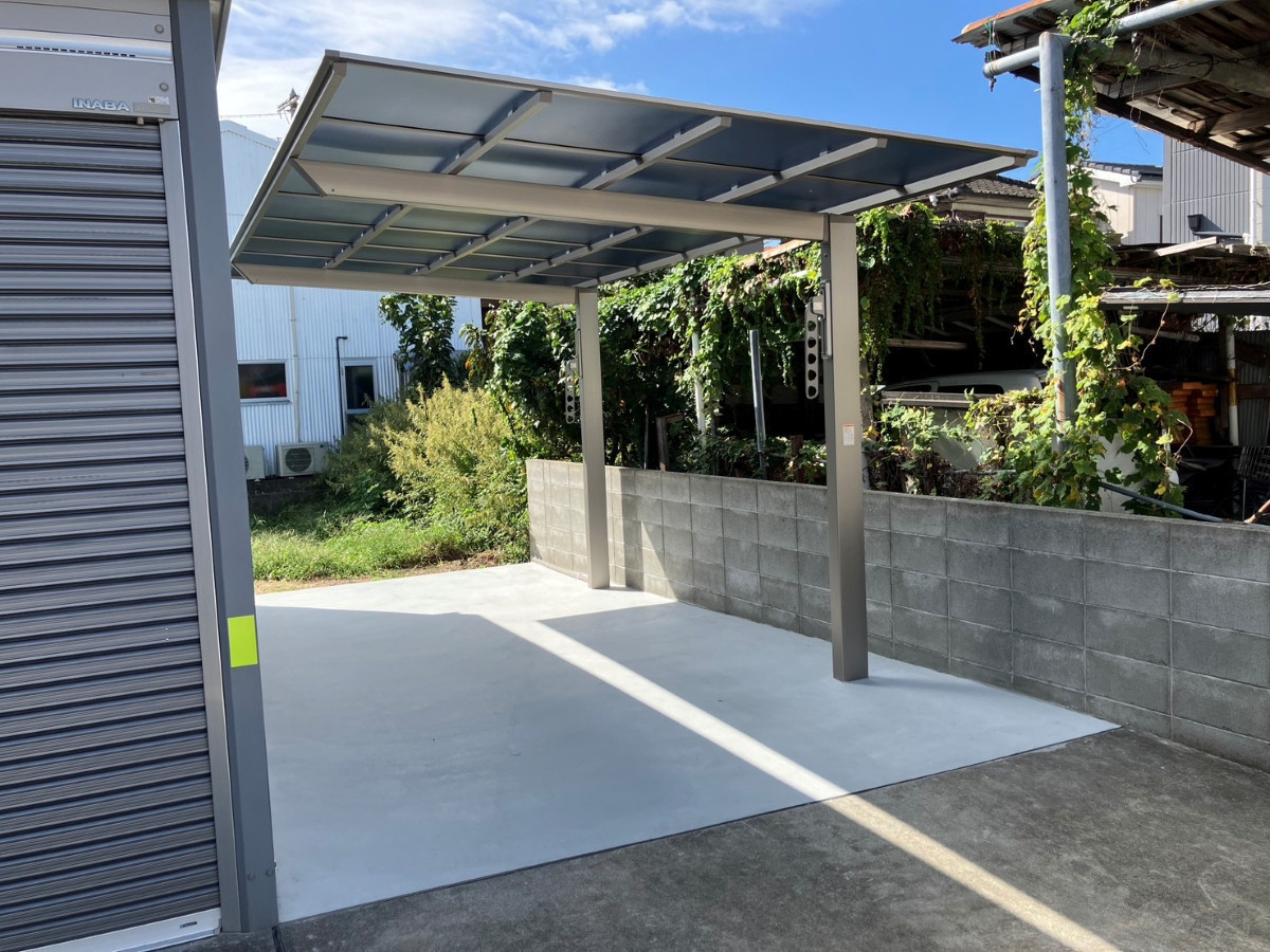 広海クラシオ 徳島応神店の【カーポート】ネスカＦ１台用の施工後の写真2