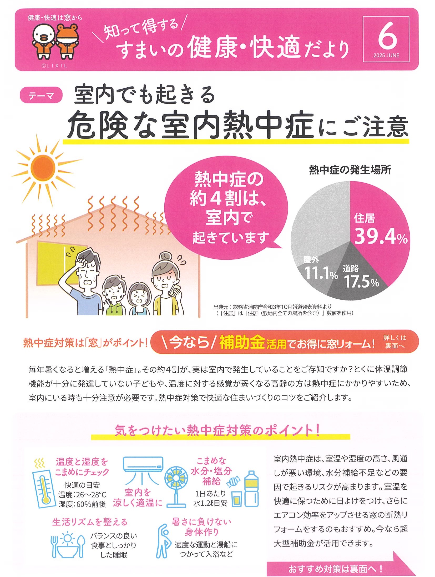 危険な室内熱中症にご注意 窓の匠イトゼンのブログ 写真1