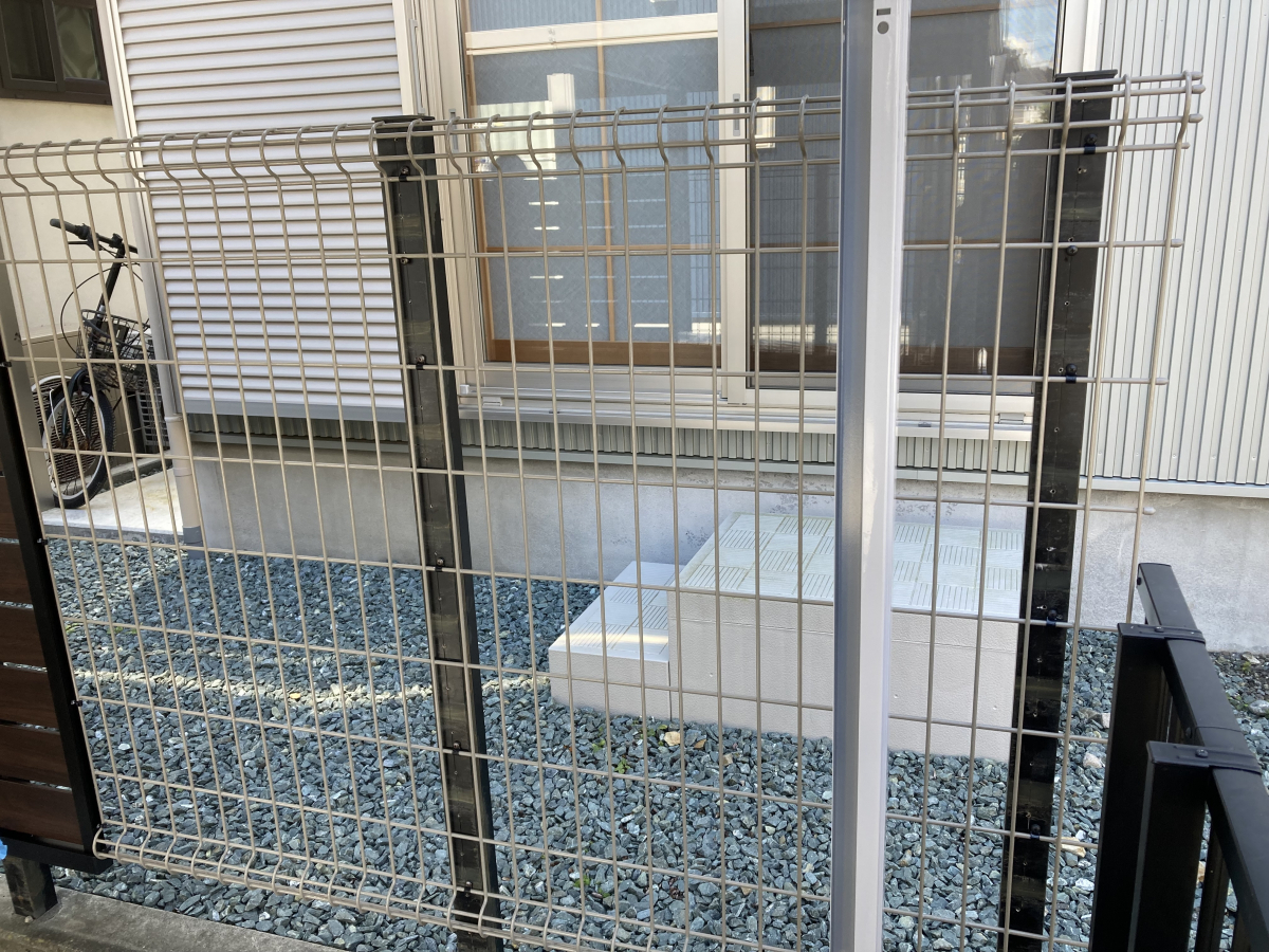 松井トーヨー住建のフェンス取付の施工後の写真2