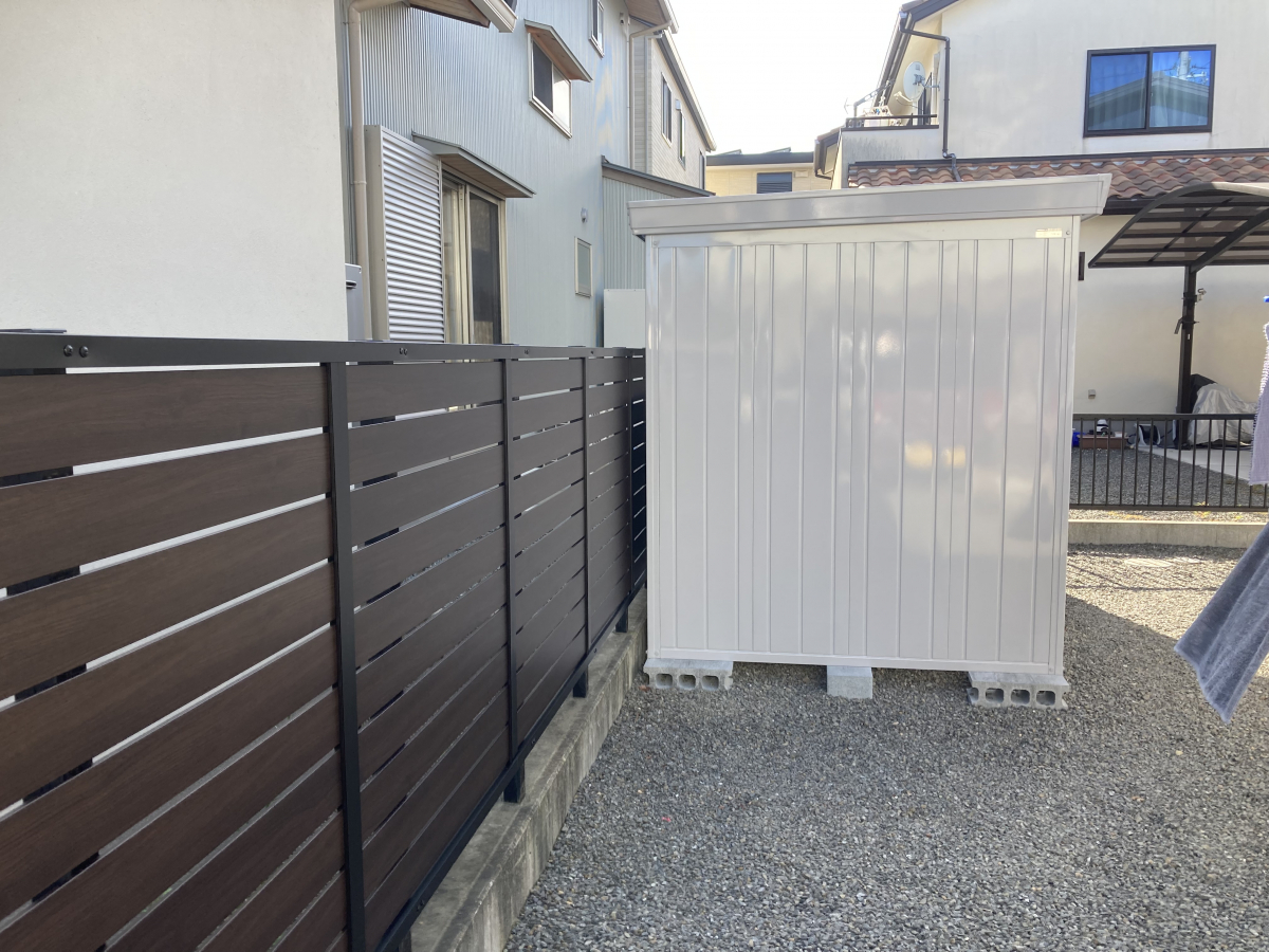 松井トーヨー住建のフェンス取付の施工後の写真3