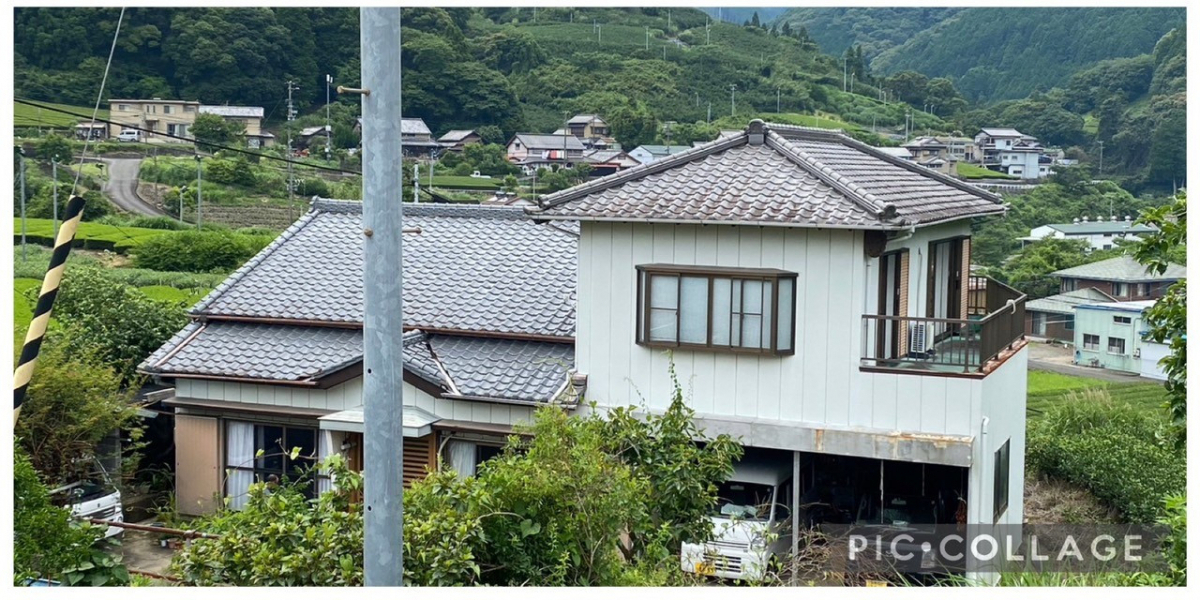 松井トーヨー住建の✨住宅外壁塗装✨　　住宅を数十年ぶりに化粧しました💖の施工前の写真2