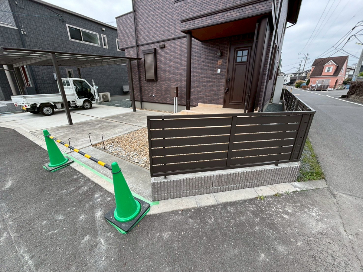 松井トーヨー住建のブロックとフェンスを修復させていただきました ('ω')ノの施工後の写真2