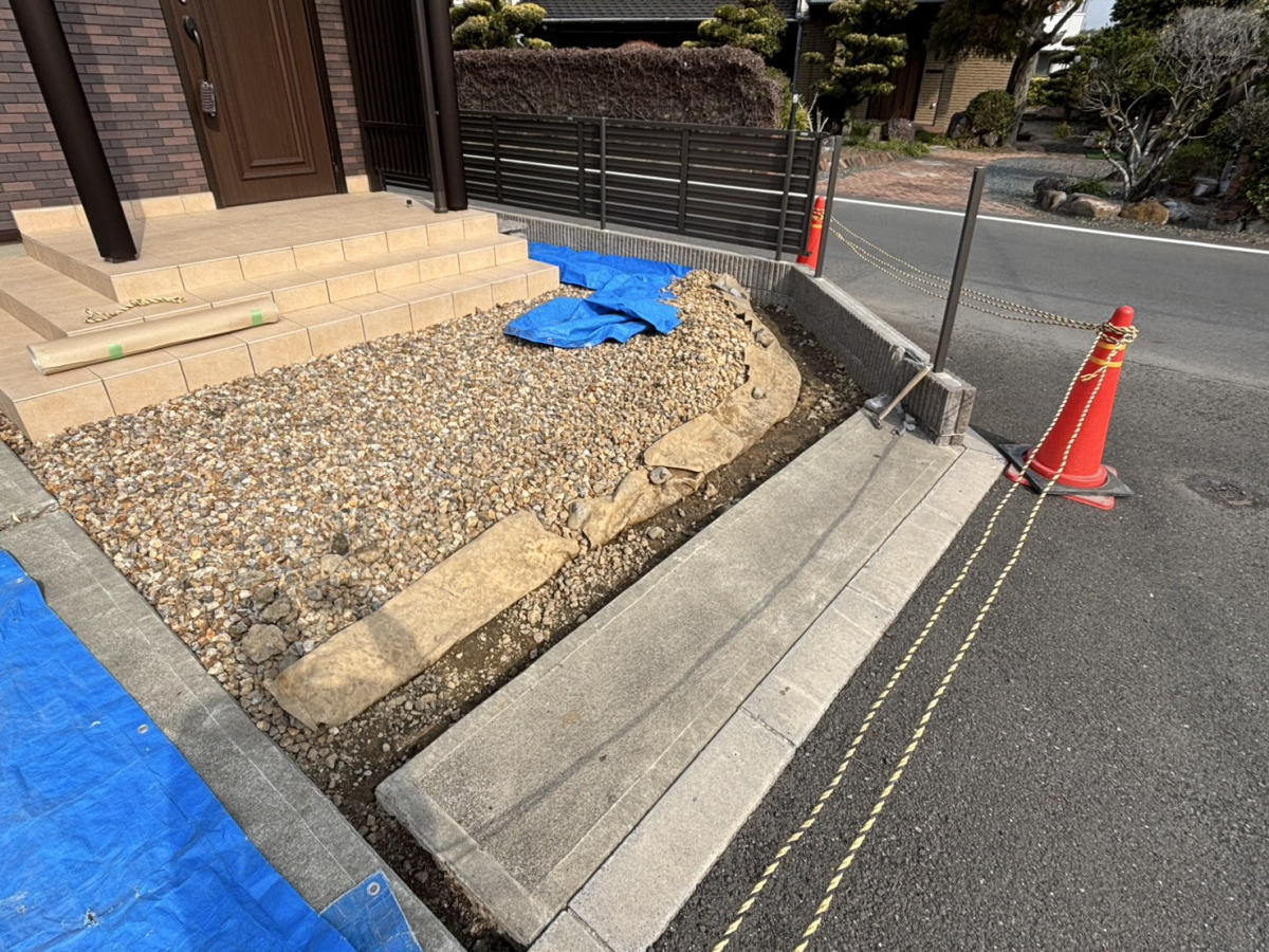 松井トーヨー住建のブロックとフェンスを修復させていただきました ('ω')ノの施工後の写真3