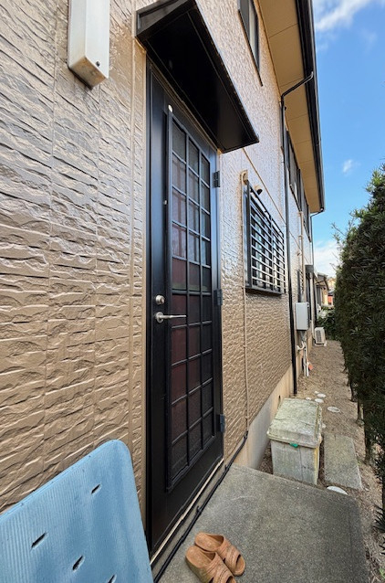 アサオカアルミの【西尾市吉良町】勝手口ドア断熱リフォーム😊の施工前の写真1