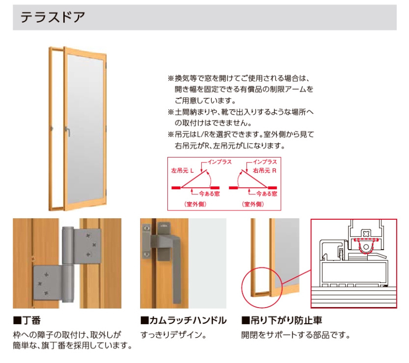 ドアの内側にドア 高山ガラス店のブログ 写真2