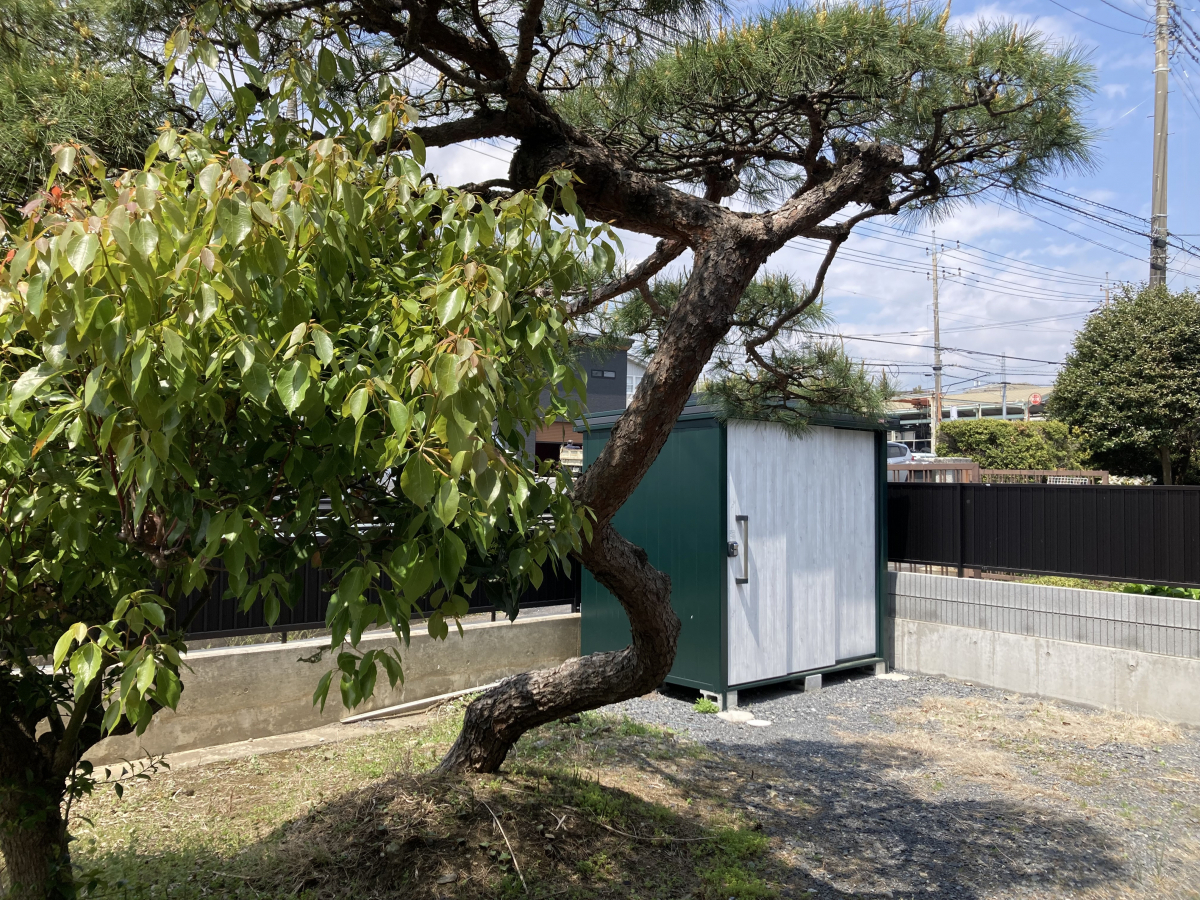 イズミ 日立店の【コールマンカラー・グリーン物置】の施工後の写真1