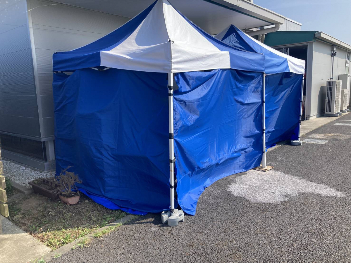 イズミ 日立店の物置設置工事の施工前の写真2