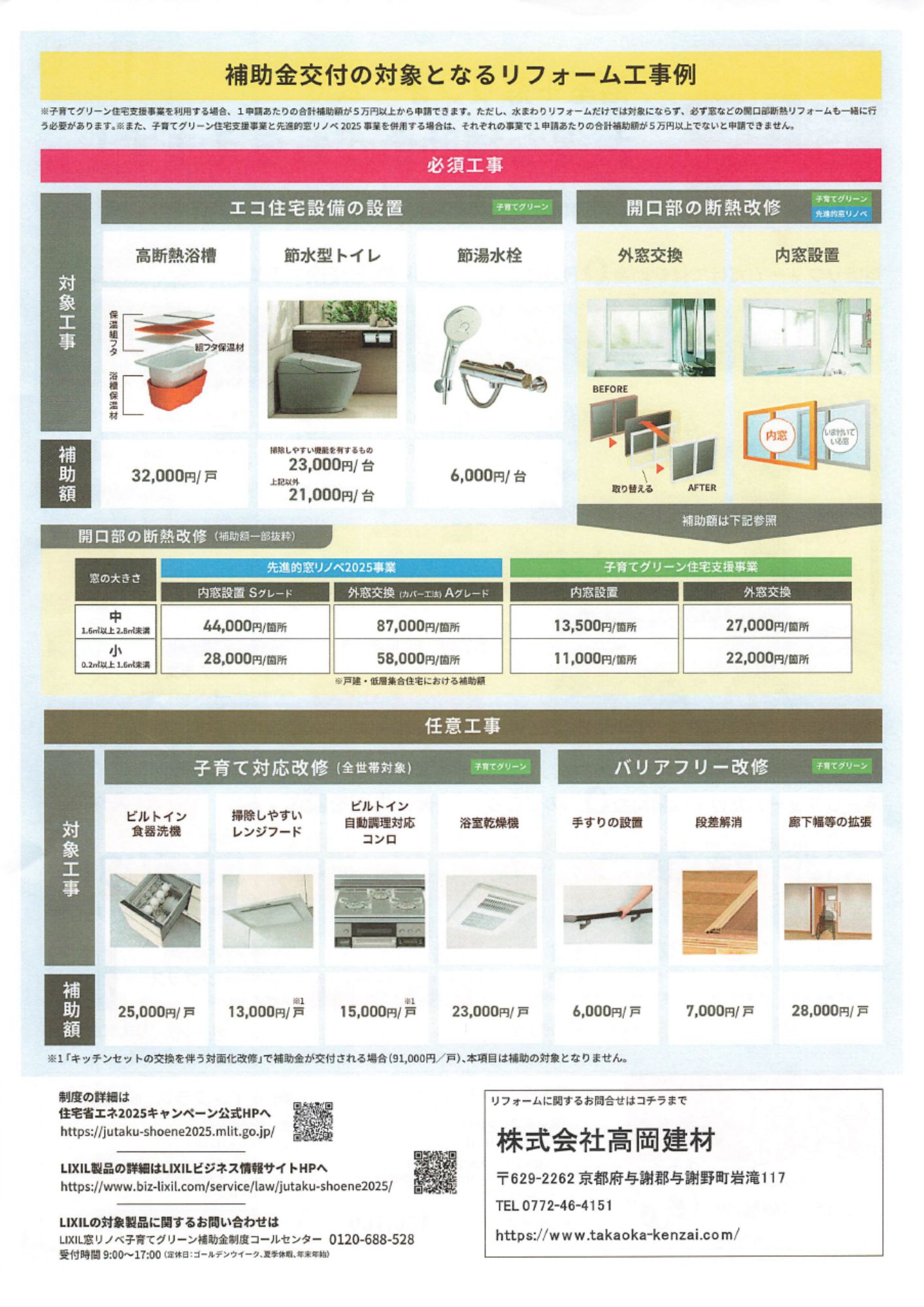 「浴室+窓リフォーム」でお得な補助金がもらえます!✨ 高岡建材 天橋立店のイベントキャンペーン 写真2
