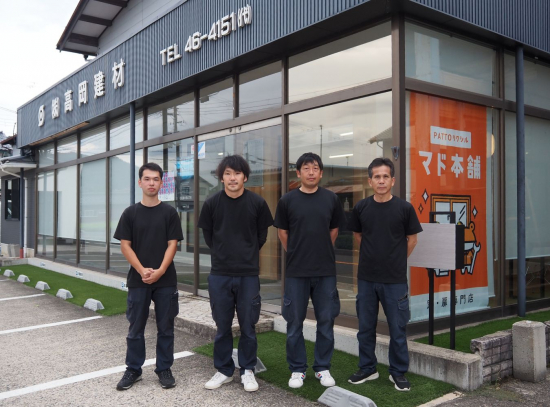 サッシ部の写真