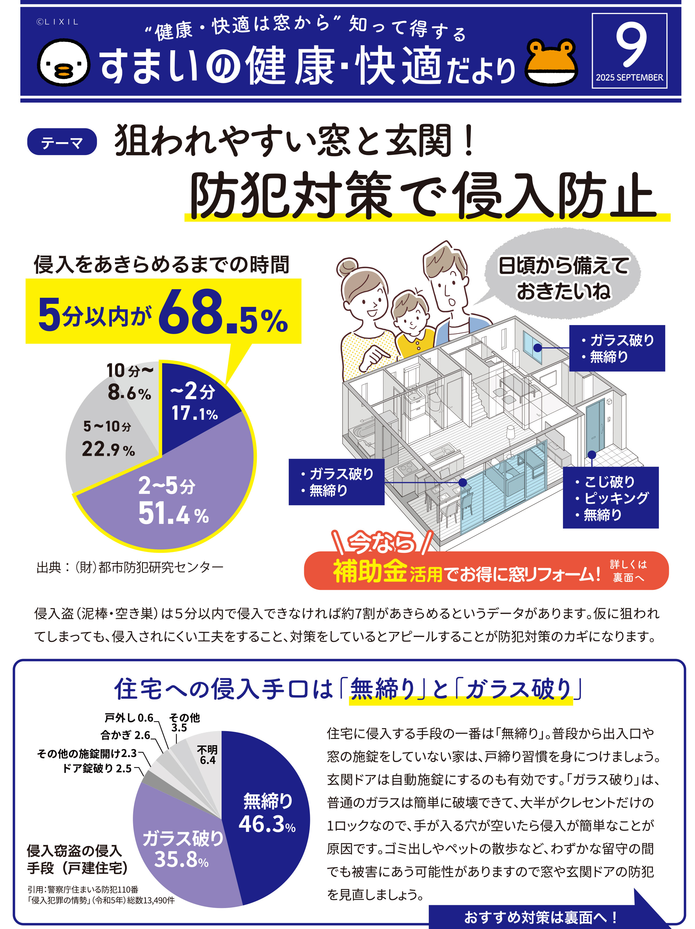 【9月号】すまいの健康・快適だより バンダイトーヨー住器のイベントキャンペーン 写真1