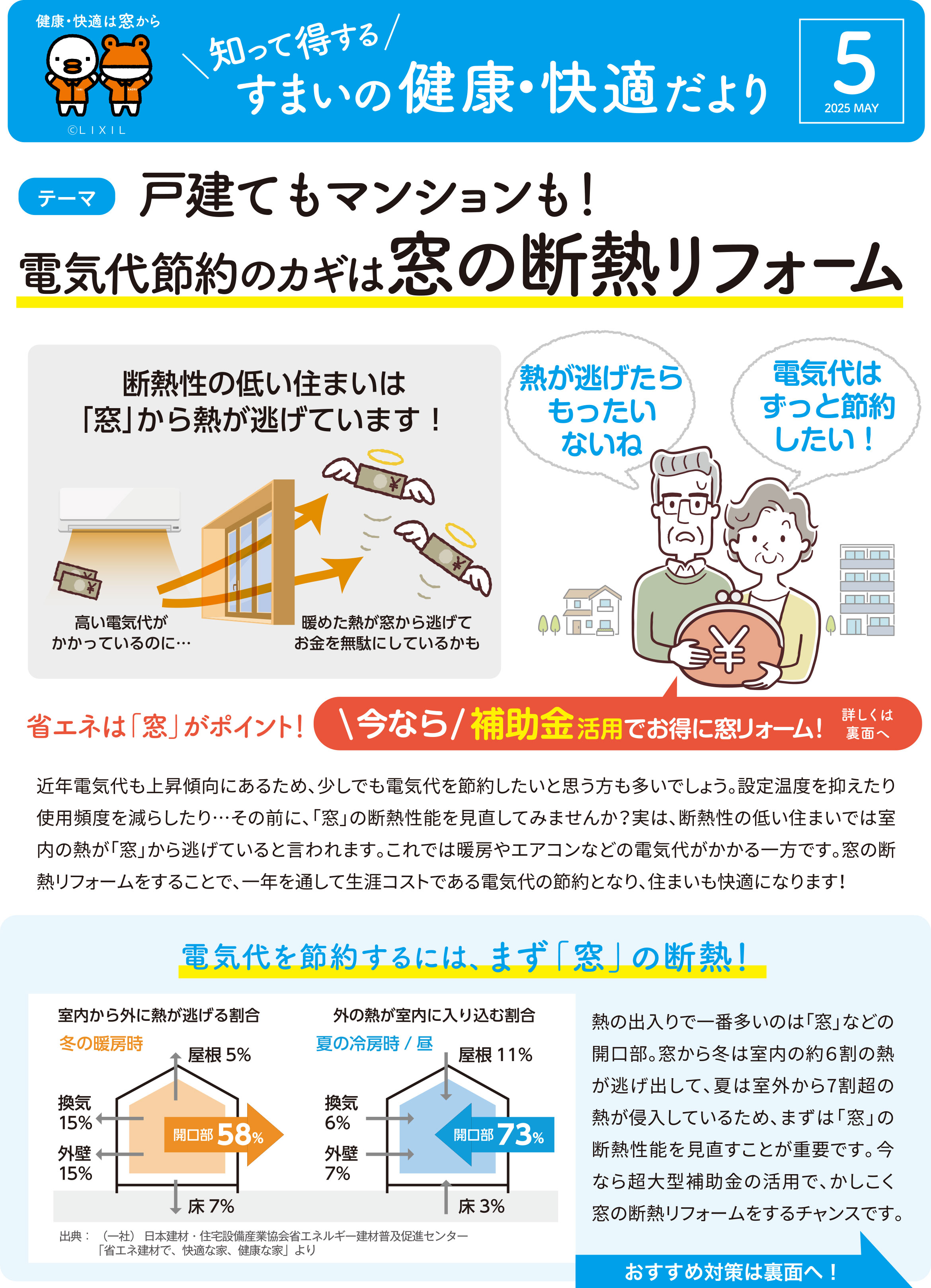 【5月号】すまいの健康・快適だより バンダイトーヨー住器のイベントキャンペーン 写真1