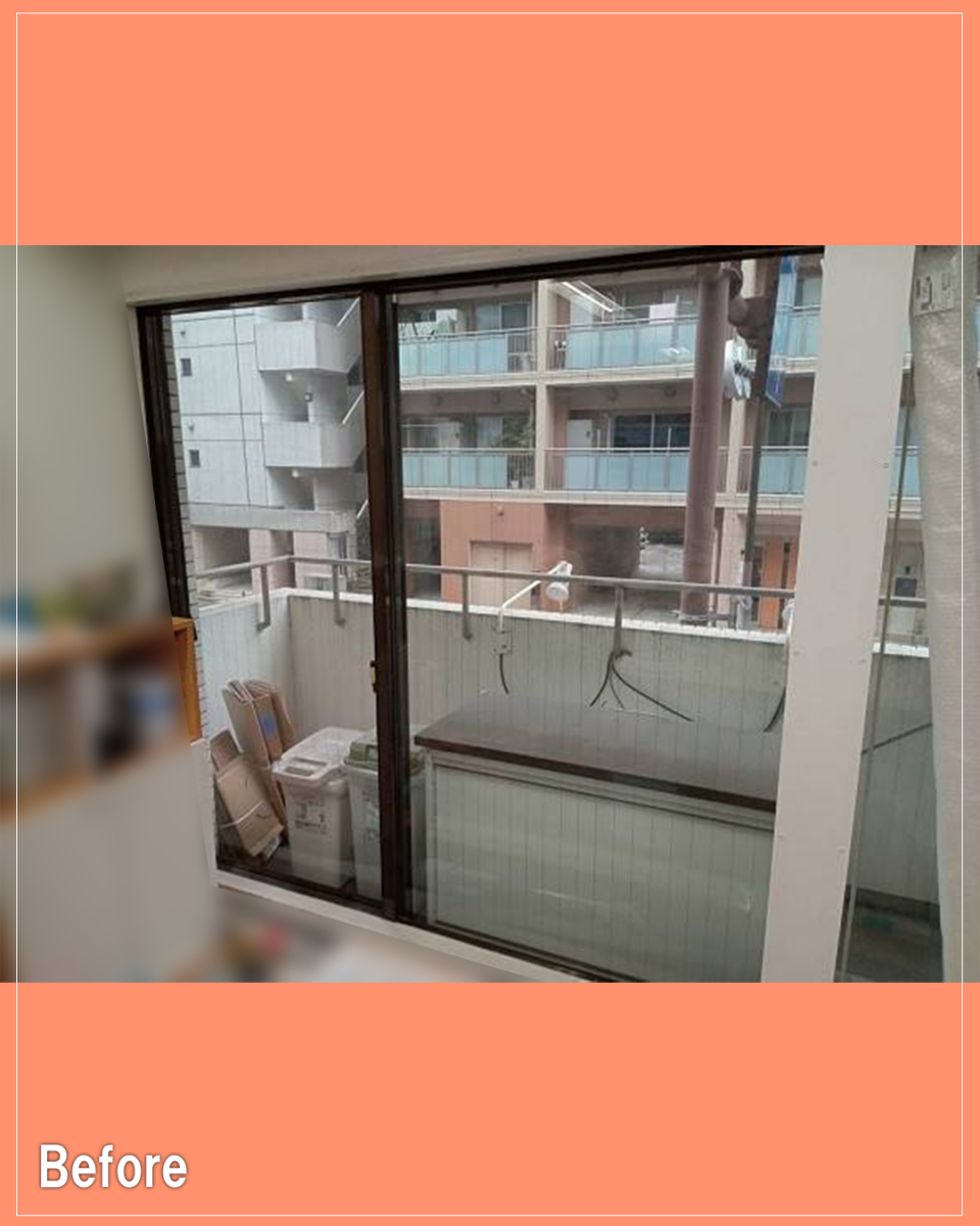 バンダイトーヨー住器の【横浜市】🐤1dayリフォーム🐸内窓設置:インプラスの取付工事を行いました。の施工前の写真1
