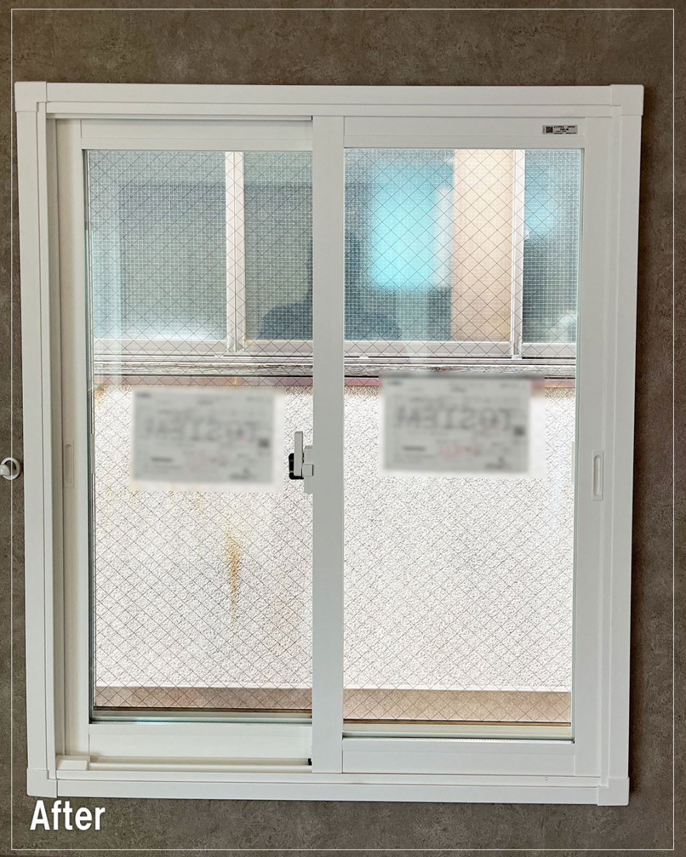 バンダイトーヨー住器の【大和市】🐤１dayリフォーム🐸外窓交換：リプラスの取付工事を行いました。の施工後の写真1