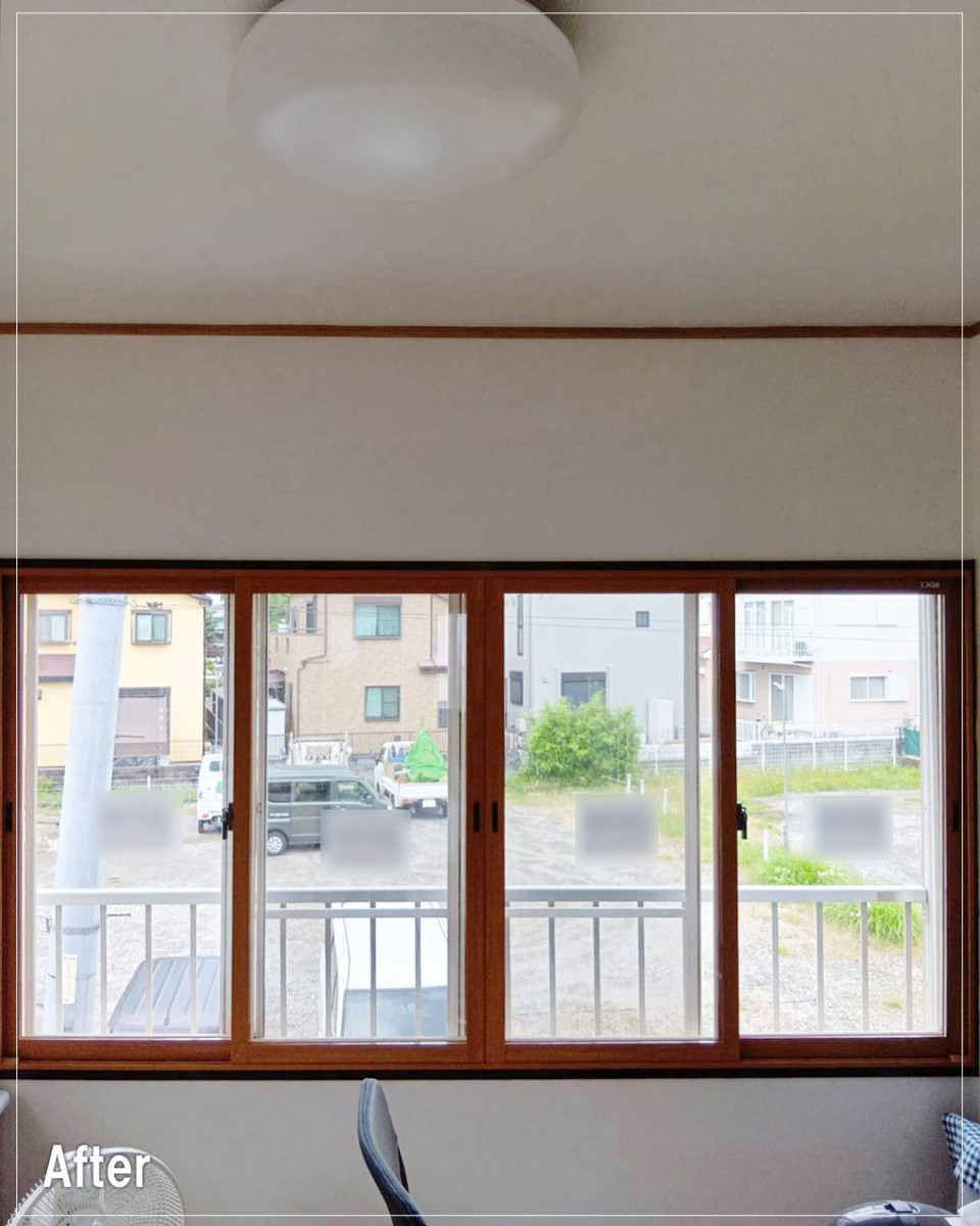 バンダイトーヨー住器の【南足柄市】🐤１dayリフォーム🐸内窓設置：インプラスの取付工事を行いました。の施工後の写真1