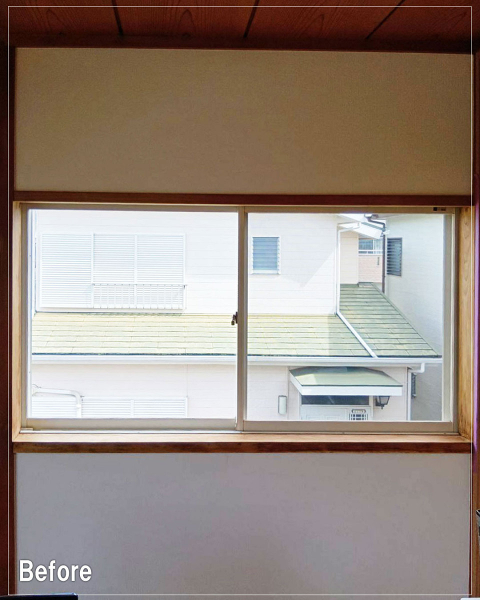 バンダイトーヨー住器の【南足柄市】🐤１dayリフォーム🐸内窓設置：インプラスの取付工事を行いました。の施工前の写真3