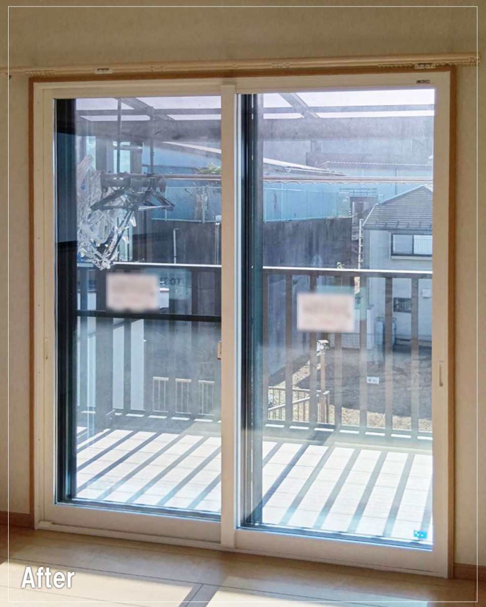 バンダイトーヨー住器の【大和市】🐤１dayリフォーム🐸内窓設置：インプラスの取付工事を行いました。の施工後の写真1