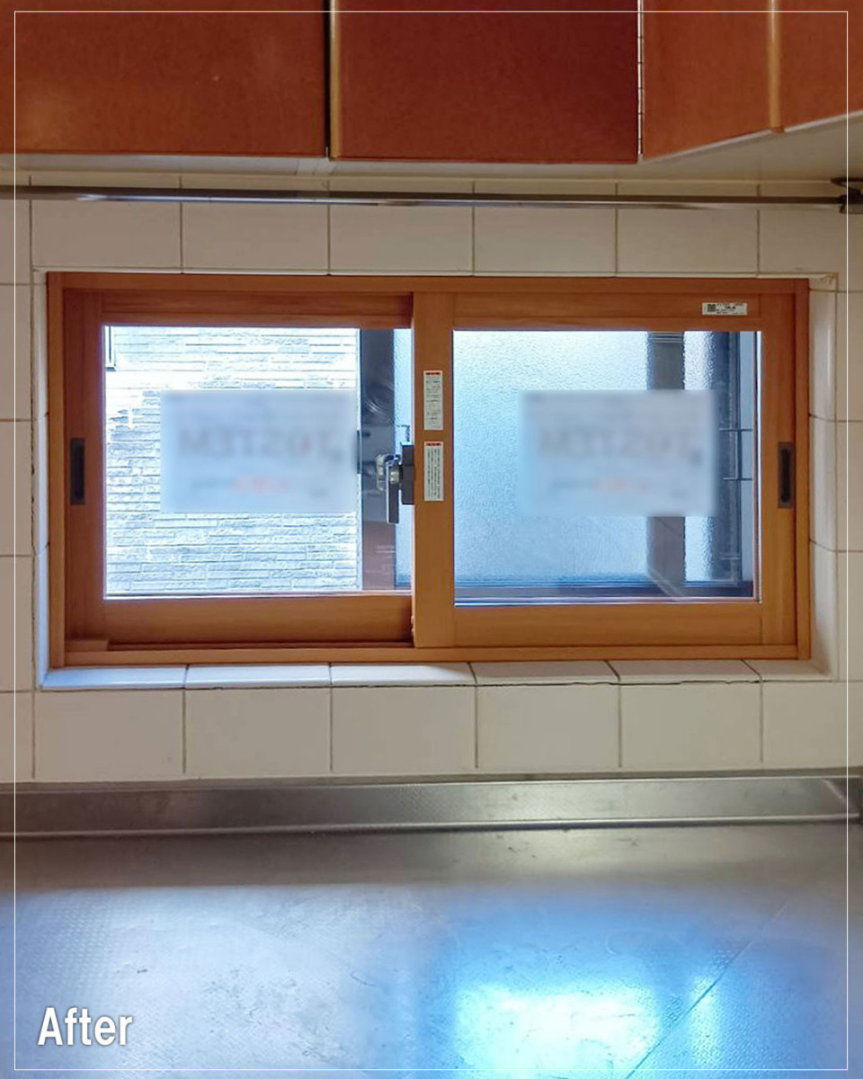 バンダイトーヨー住器の【大和市】🐤１dayリフォーム🐸内窓設置：インプラスの取付工事を行いました。の施工後の写真1