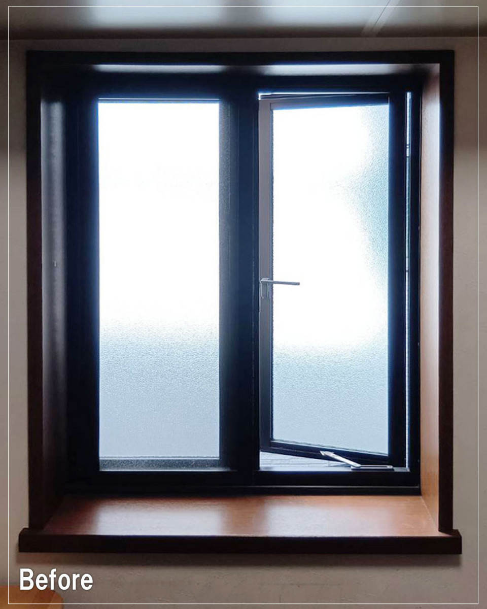 バンダイトーヨー住器の【大和市】🐤１dayリフォーム🐸内窓設置：インプラスの取付工事を行いました。の施工前の写真2