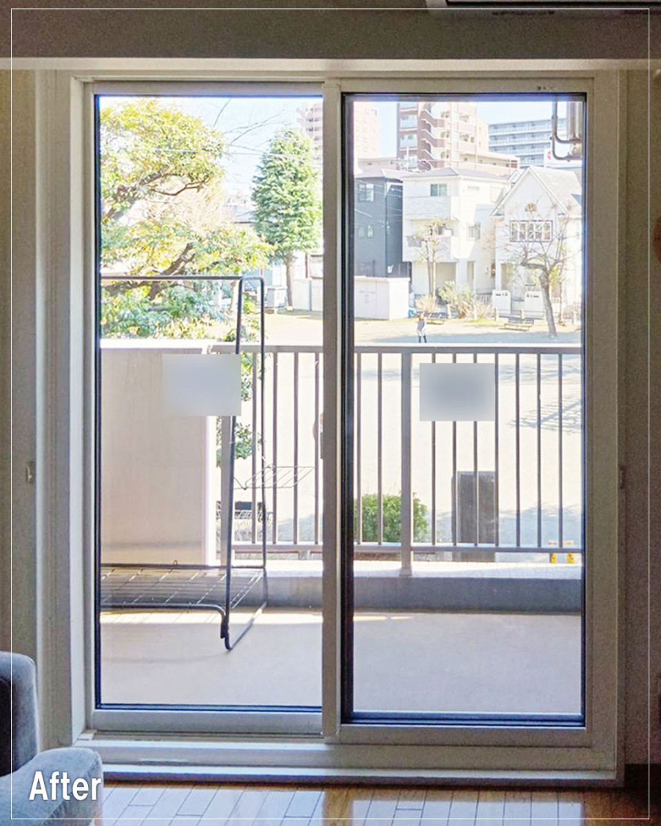 バンダイトーヨー住器の【大和市】🐤１dayリフォーム🐸外窓交換：マンションリプラスの取付工事を行いました。の施工後の写真1