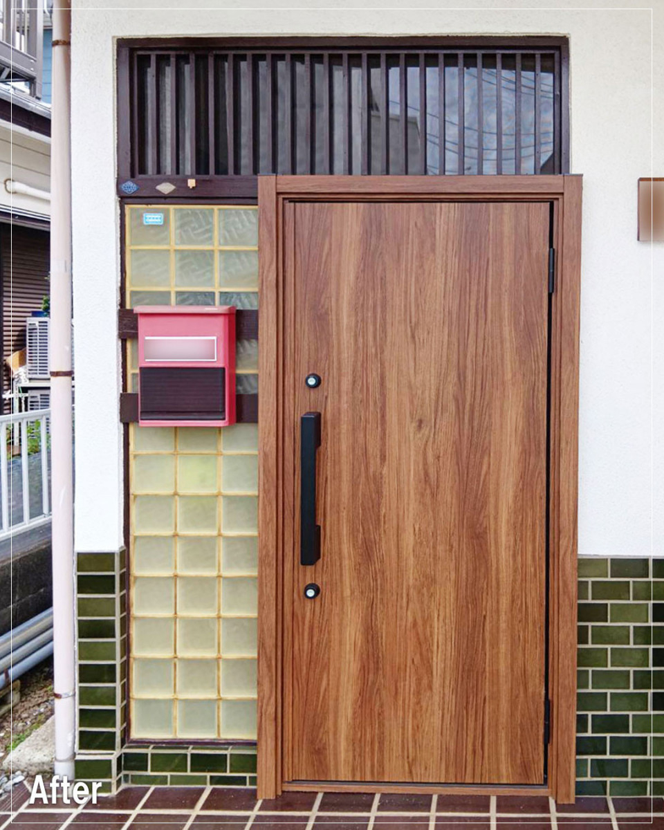 バンダイトーヨー住器の【大和市】🐤１dayリフォーム🐸玄関ドア取替工事を行いましたの施工後の写真1